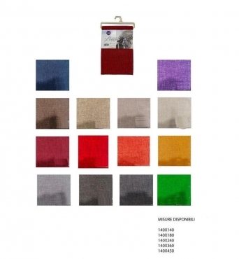 Tovaglia da tavola tinta unita Loneta varie misure e colori 