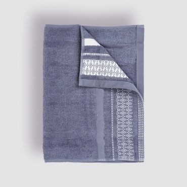 Telo Bagno Morbida Spugna Puro Cotone Biologico Jacquard 90x