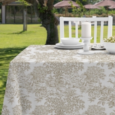 Tovaglia Tavola Copritavolo Runner Loneta Misto Cotone Stamp