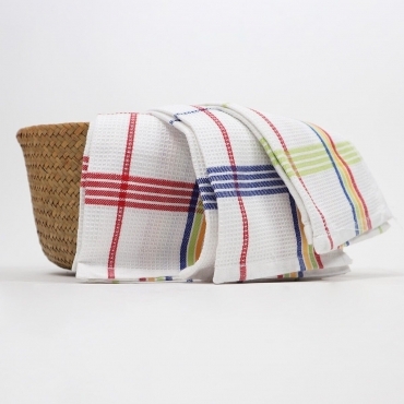 Strofinaccio set 3 pezzi Cucina morbido Puro Cotone assorben