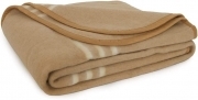 Coperta Misto Lana Bolzano 400 gr/mq Beige Calda Morbida Made in Italy